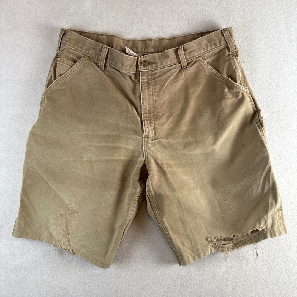 Carhartt B11 Distressed Carpenter Shorts Mens 38